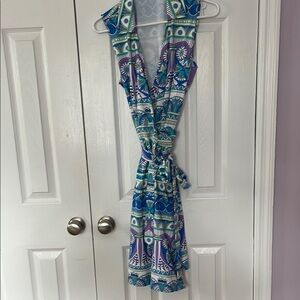 J McLaughlin “Lila” Sleeveless Wrap Dress New No Tags Classic Easy Elegant